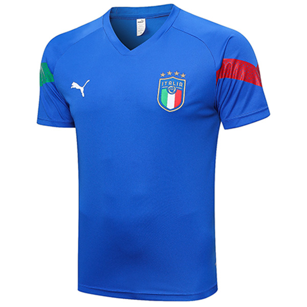 Italy maglia da allenamento Italia divisa da calcio abbigliamento sportivo da uomo calcio blu kit top maglia sportiva 2022-2023